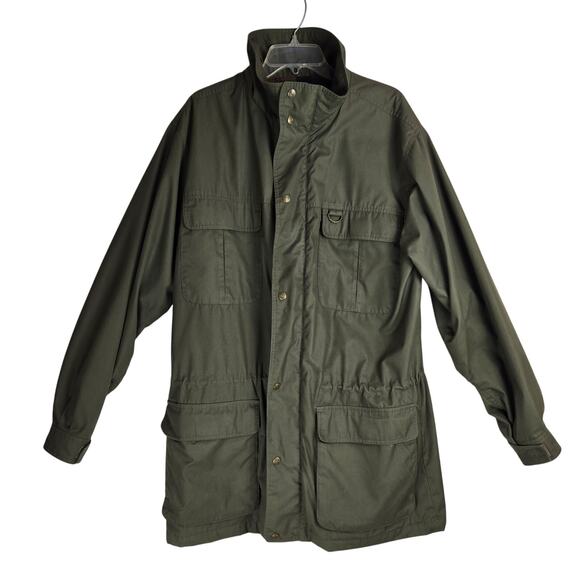 Eddie Bauer VTG Jacket Khaki Green Wool lined  Hunting Men's Large - Picture 3 of 11